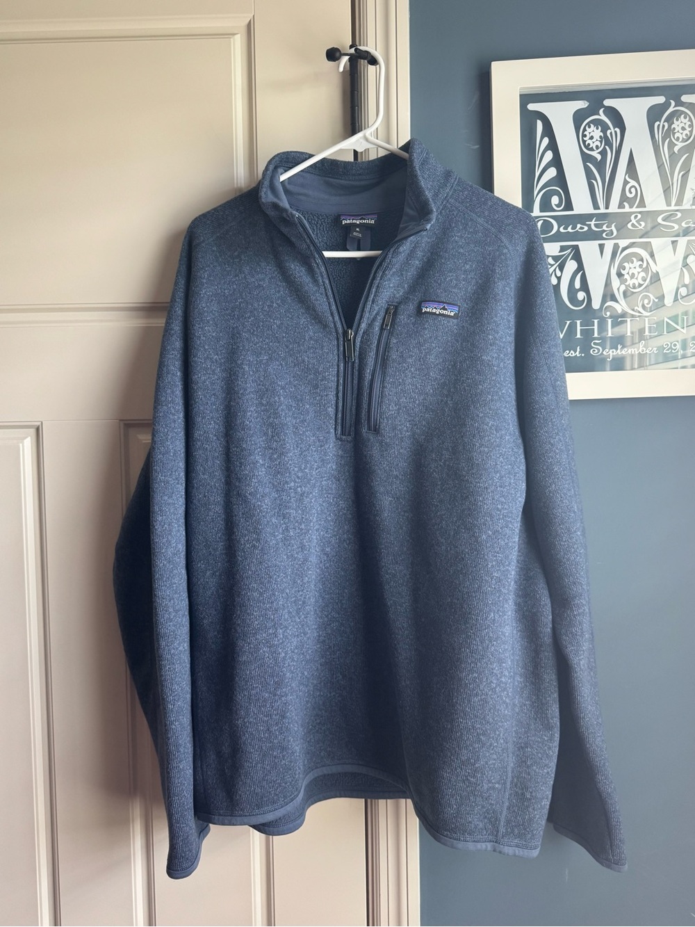 Patagonia Men’s Navy Half-Zip Fleece Pullover Better Sweater XL